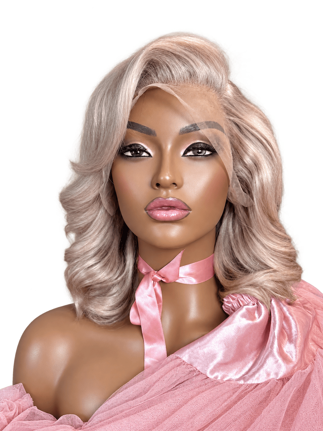 12 inch ash blonde wig 13x4 lace front
