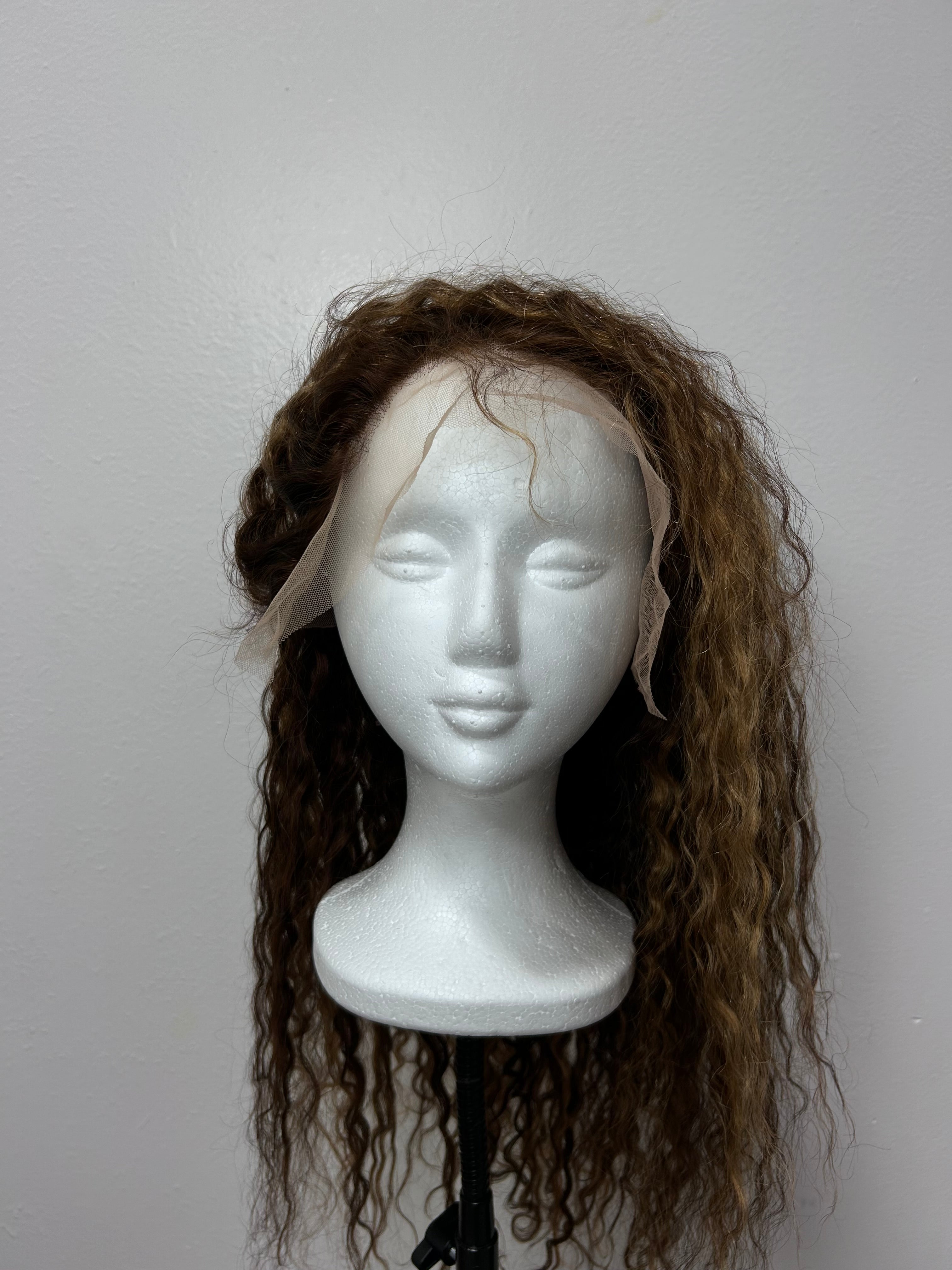 20 Inch Highlight Curly Lace Front Wig 13x6 Human Hair – Honey Blonde Ombre with 180% Density for Effortless Glam!