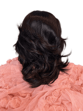 14 inch flip curl raw hair wig
