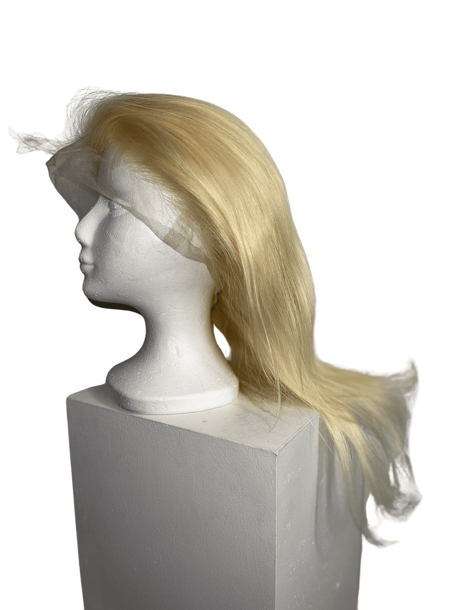 613 Full Lace Human Hair Wig Blonde Straight – 180% Density Transparent Lace for a Seamless, Glamorous Look!