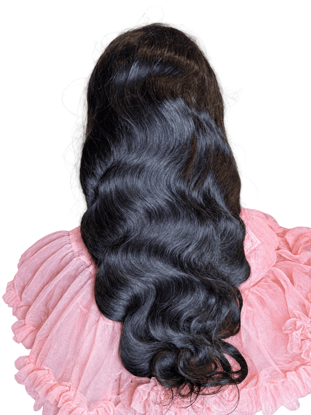 22 inch body wave glueless wig black