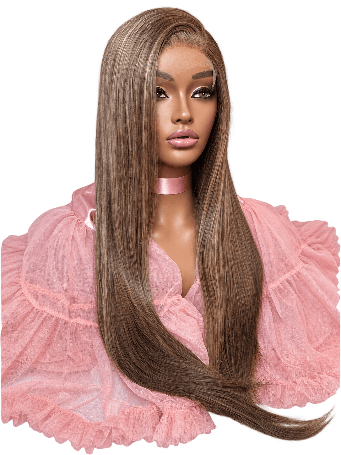24 inch ahs brown raw hair