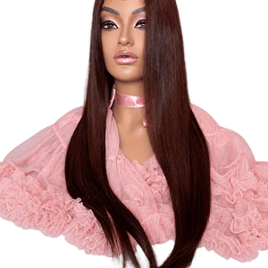 26 inch auburn straight hair