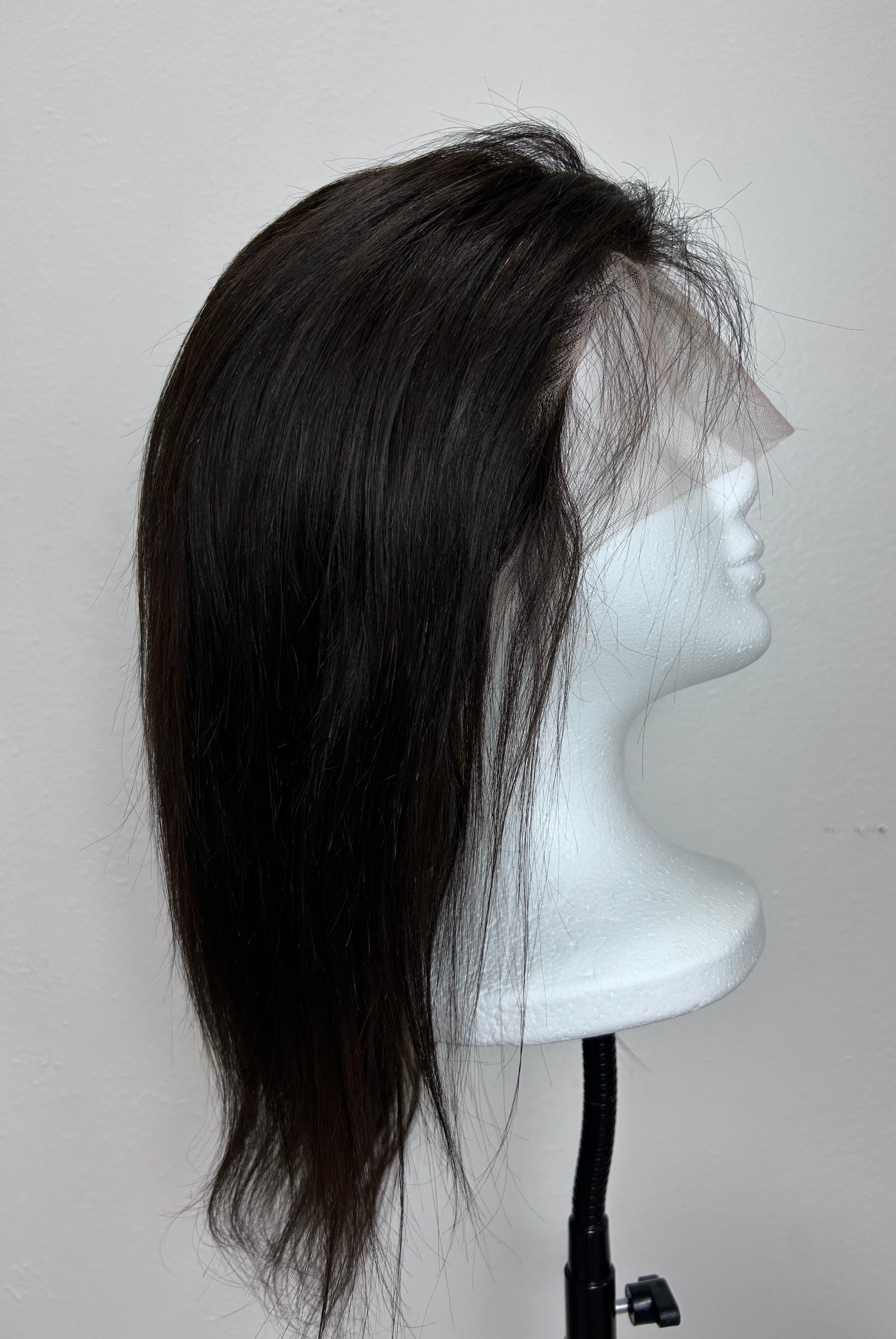 12 Inch Full Lace Wig, 1B Color – Natural Elegance in Every Strand