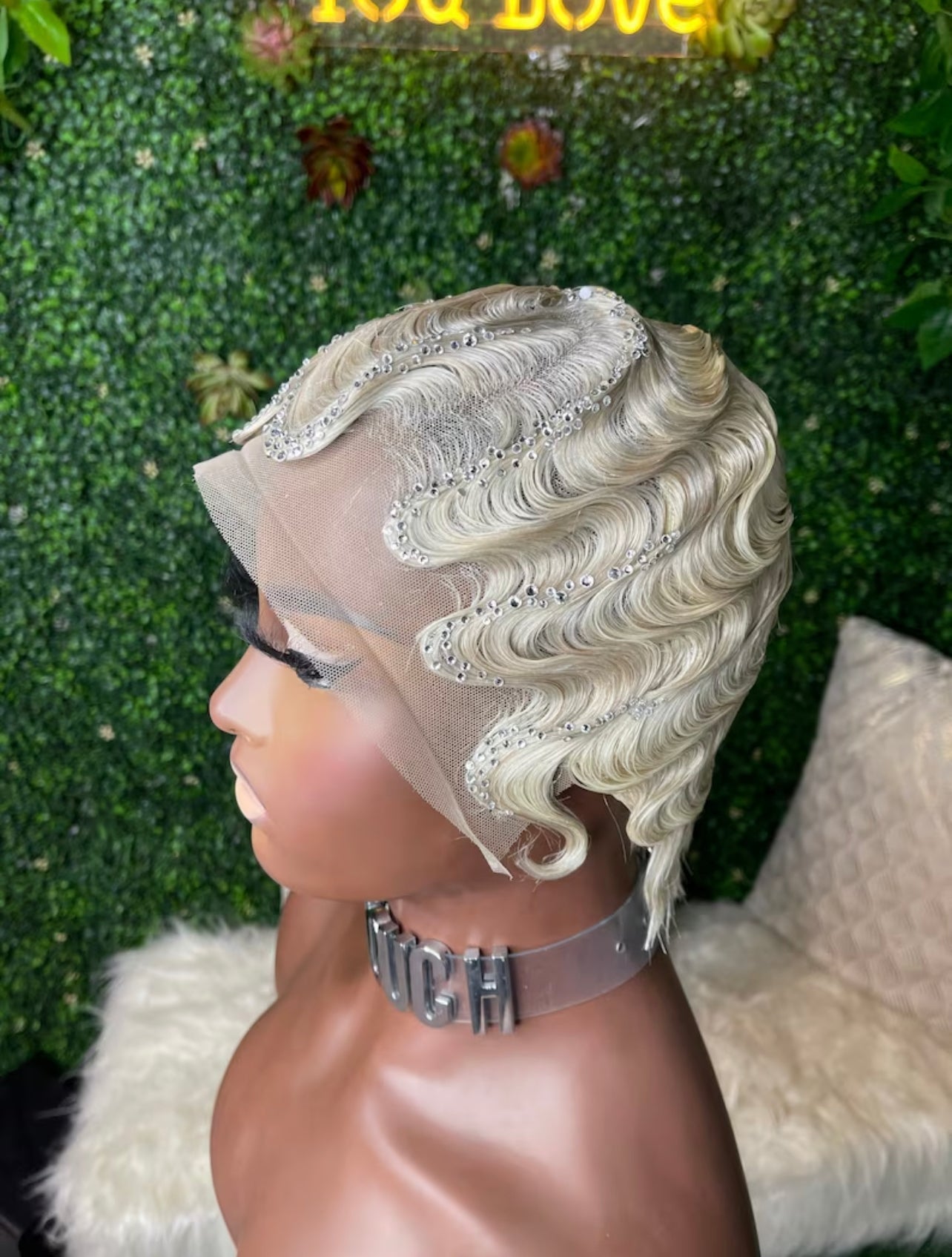 The Glam Lux Finger Wave Lace Front Wig