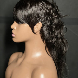 No Lace 26” Body Wave Mullet Style