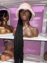 Fur Hat Braided Wig