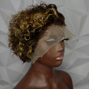 Highlighted Short Curly