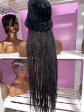 Fur Hat Braided Wig