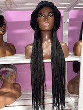 Fur Hat Braided Wig