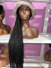 Fur Hat Braided Wig
