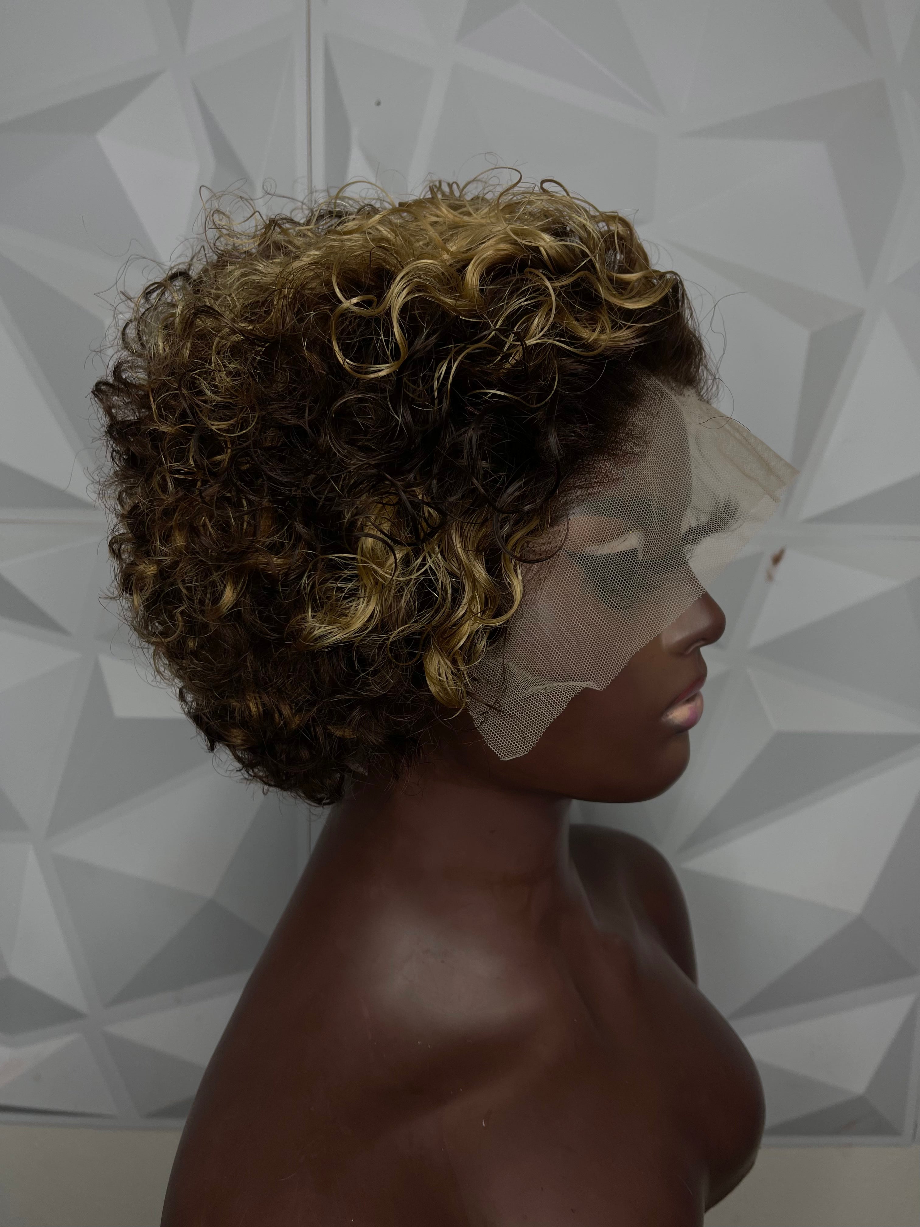 Highlighted Short Curly