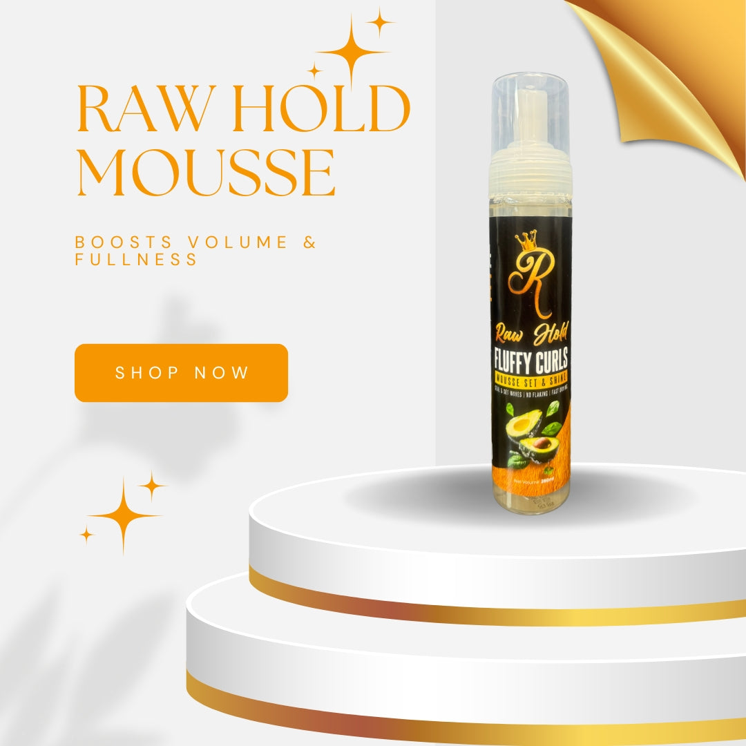 Raw Hold Long-Lasting Mousse: Shine, Set, and Style Like a Pro 280ml