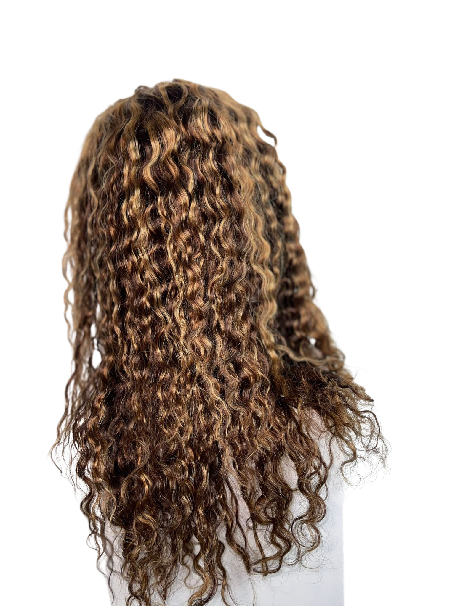 20 Inch Highlight Curly Lace Front Wig 13x6 Human Hair – Honey Blonde Ombre with 180% Density for Effortless Glam!