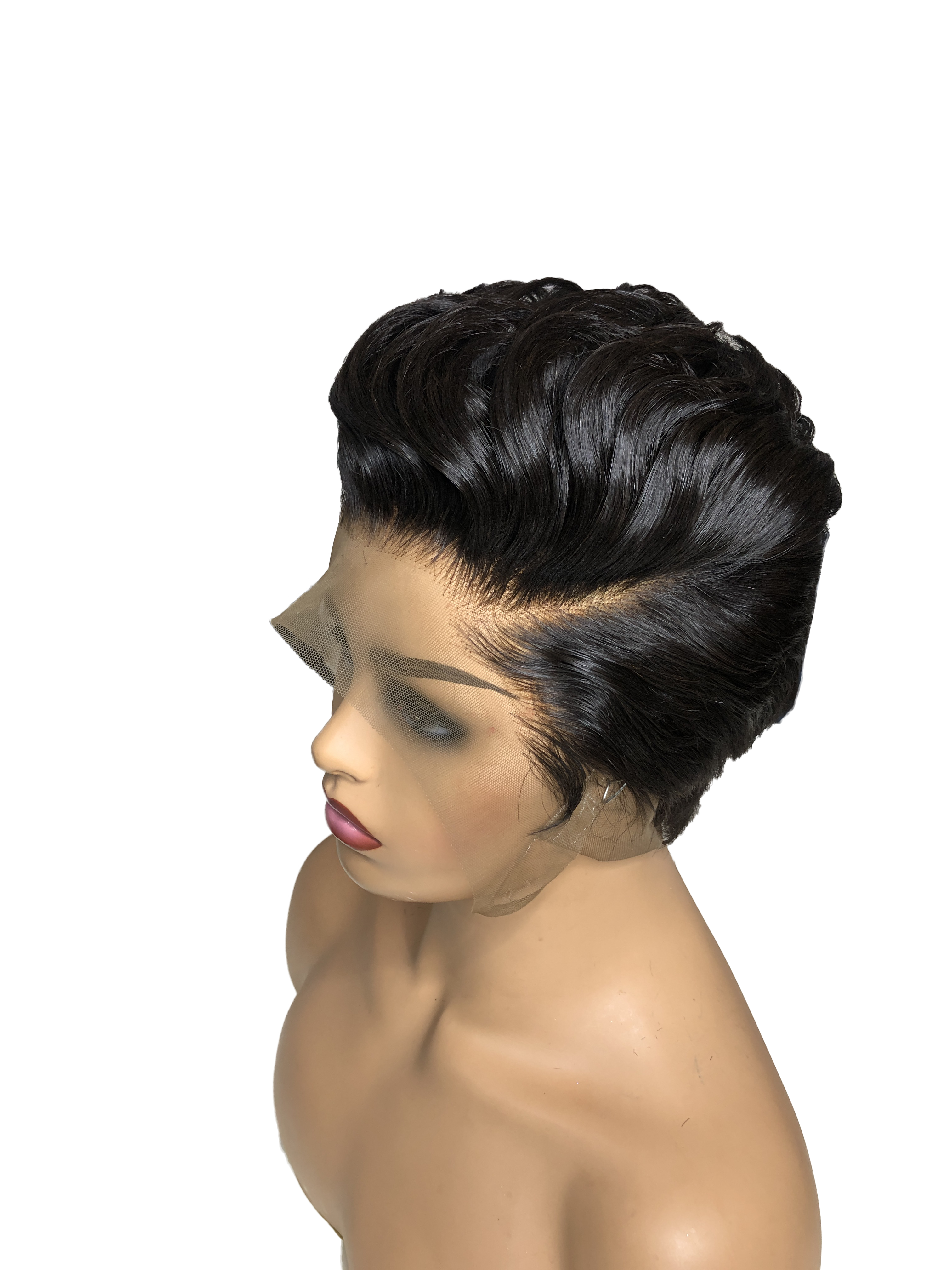 Swiss Lace Front Women's Wig Sexy Lady Short Style