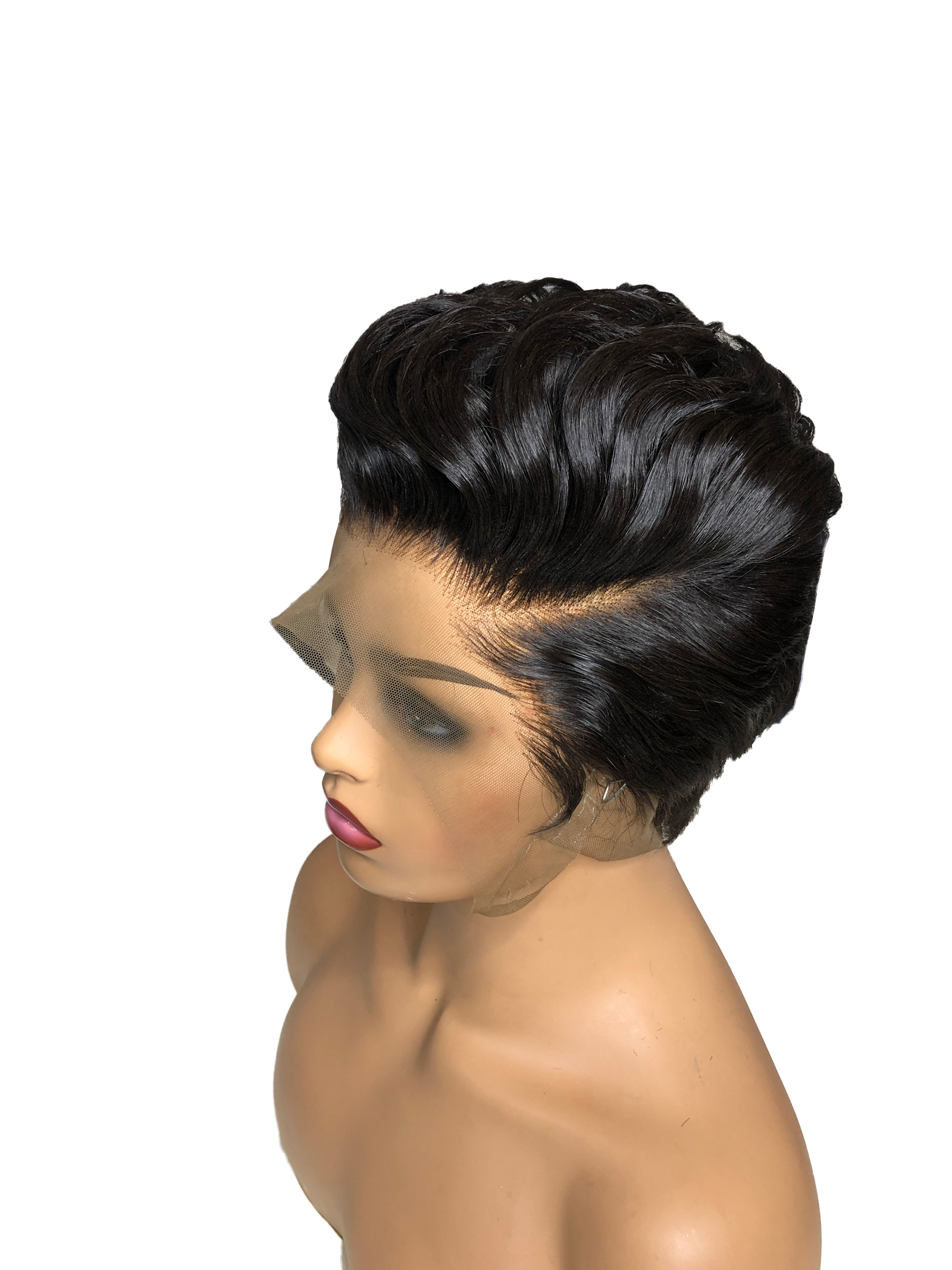 Swiss Lace Front Women's Wig Sexy Lady Short Style