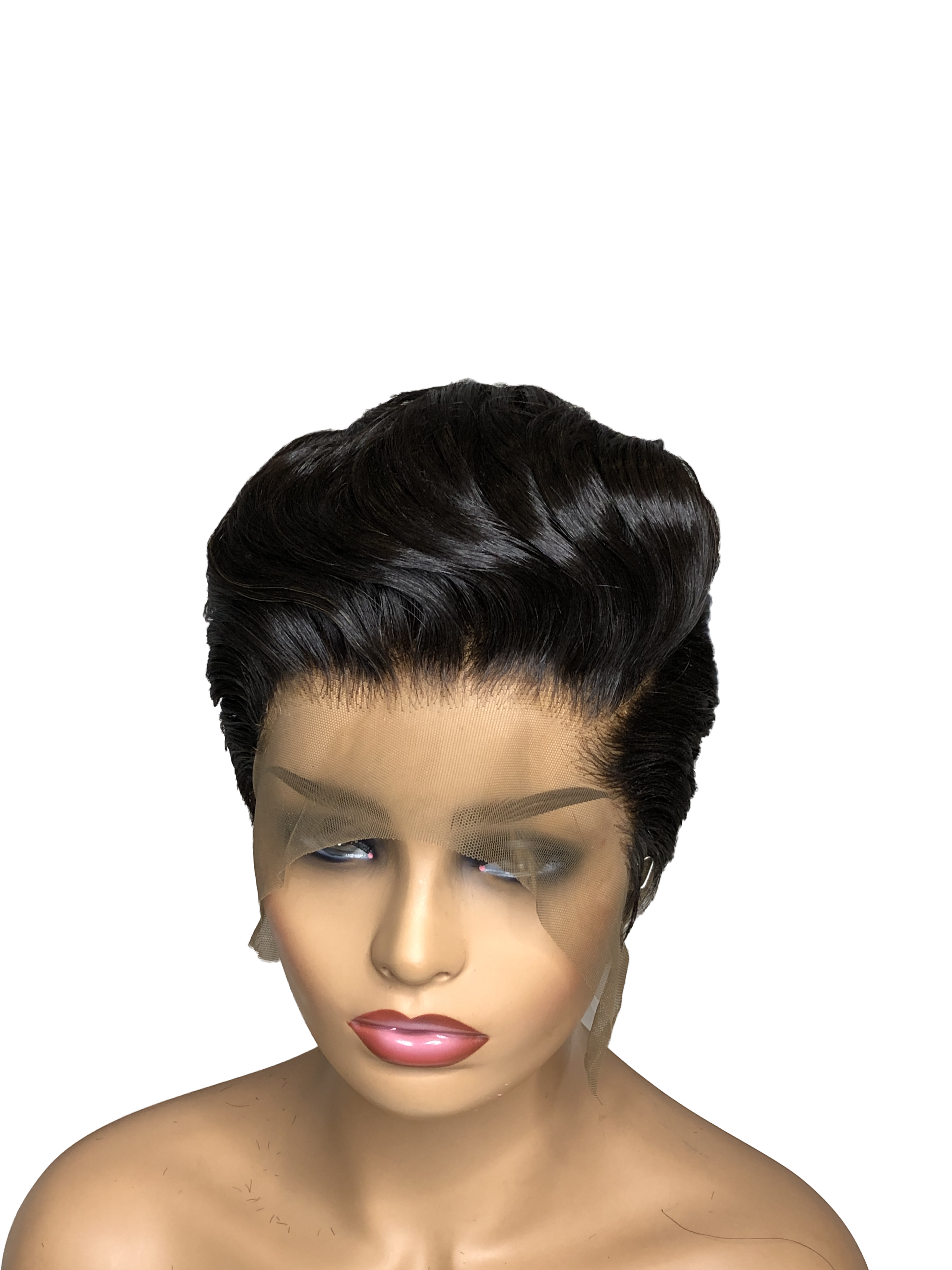 Swiss Lace Front Women's Wig Sexy Lady Short Style