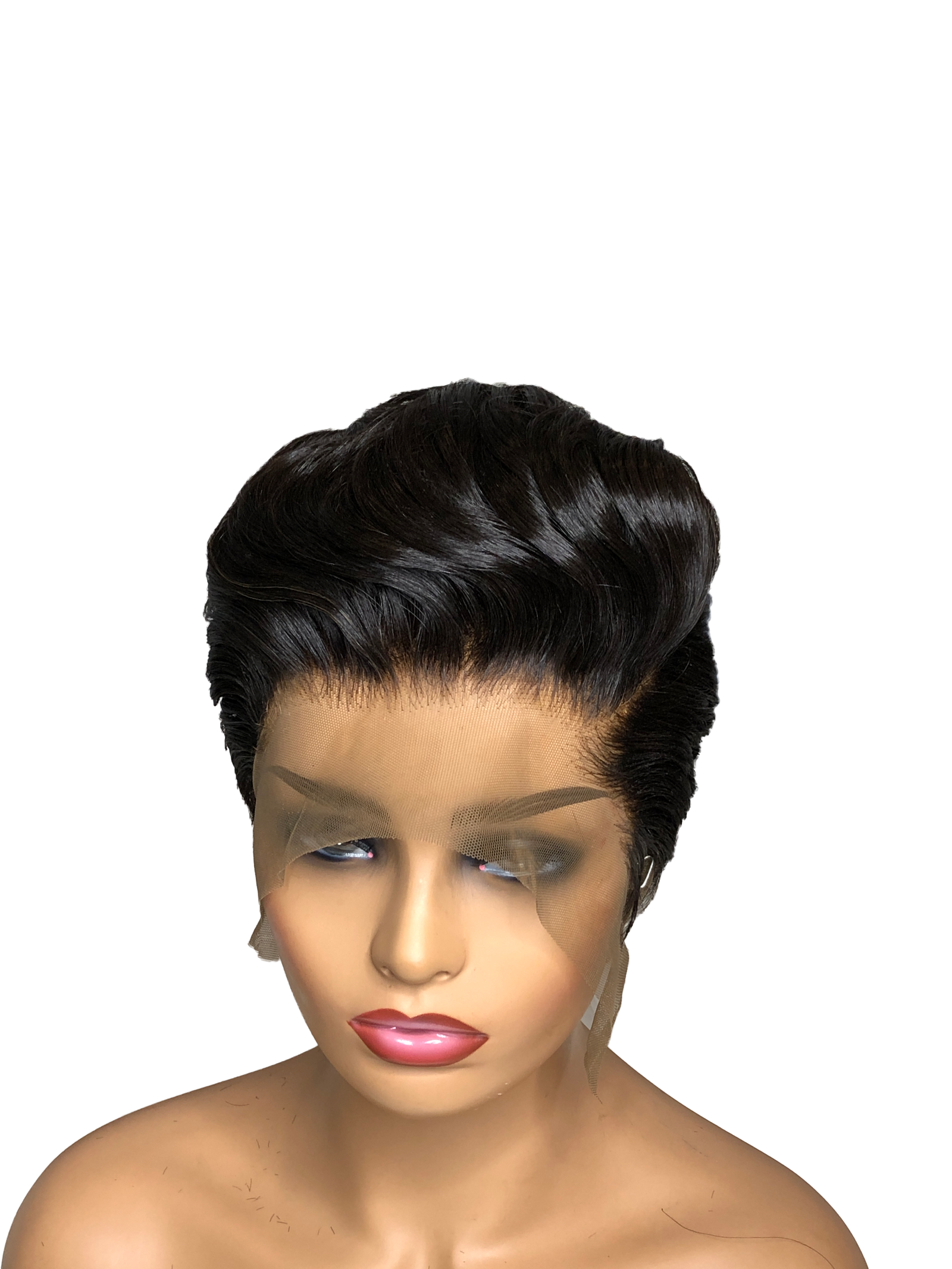 Swiss Lace Front Women's Wig Sexy Lady Short Style