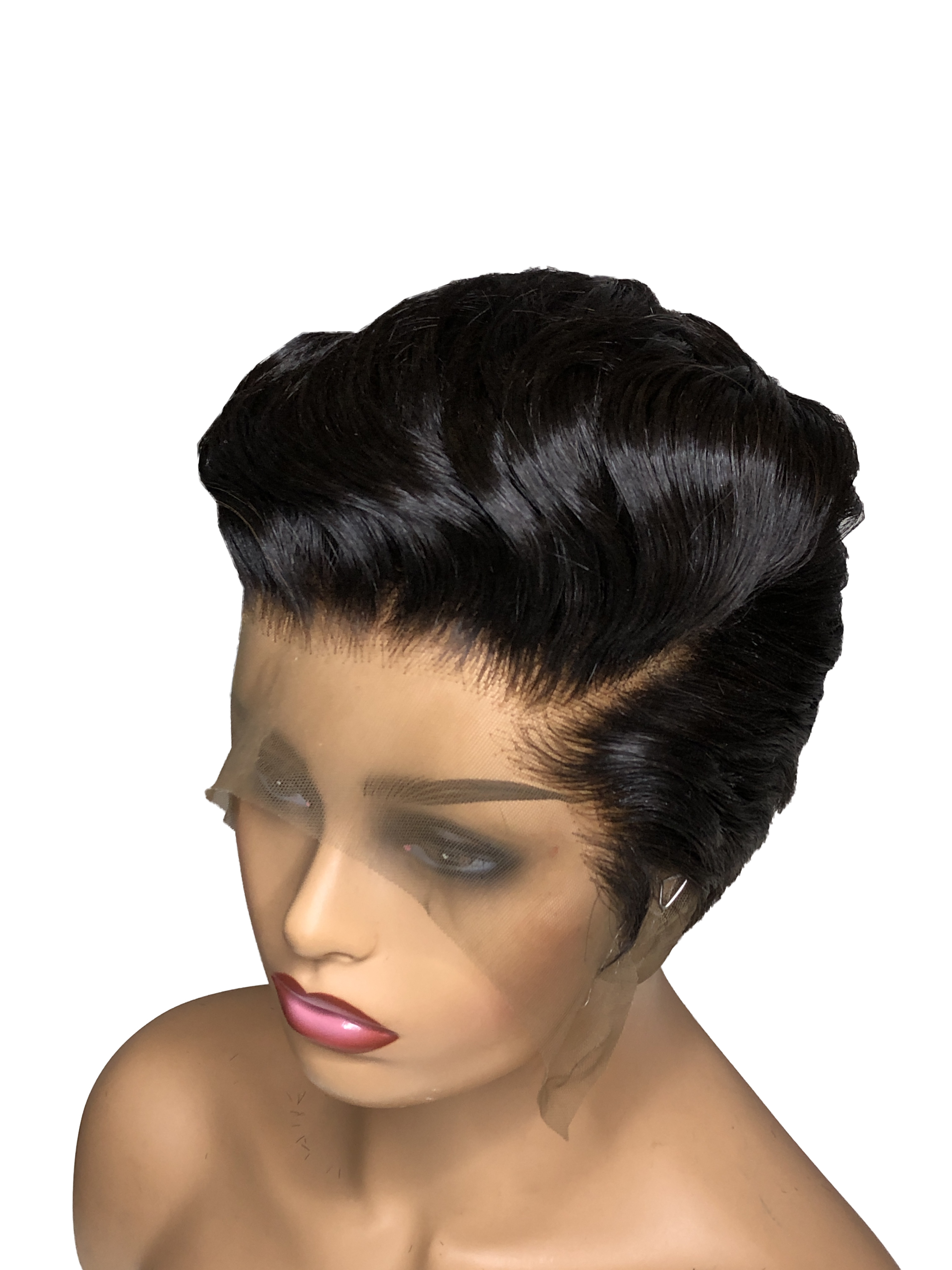 Swiss Lace Front Women's Wig Sexy Lady Short Style