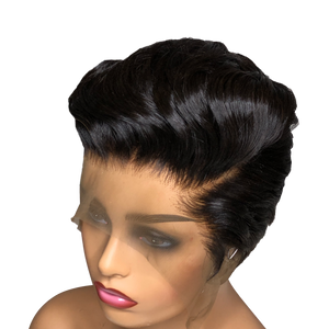 Swiss Lace Front Women's Wig Sexy Lady Short Style