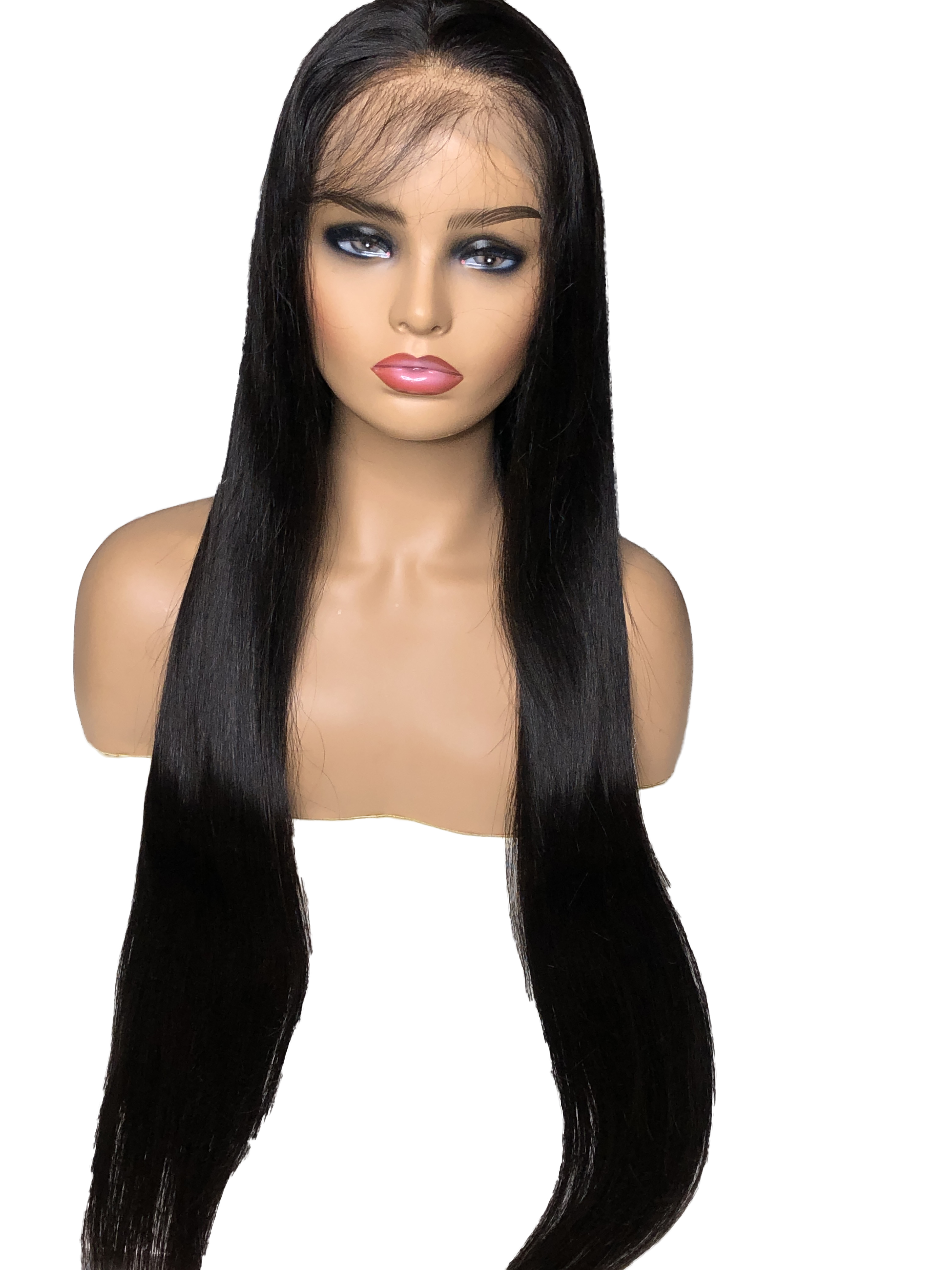 Natural Swiss Lace Front Women's Wig With 180 Density
