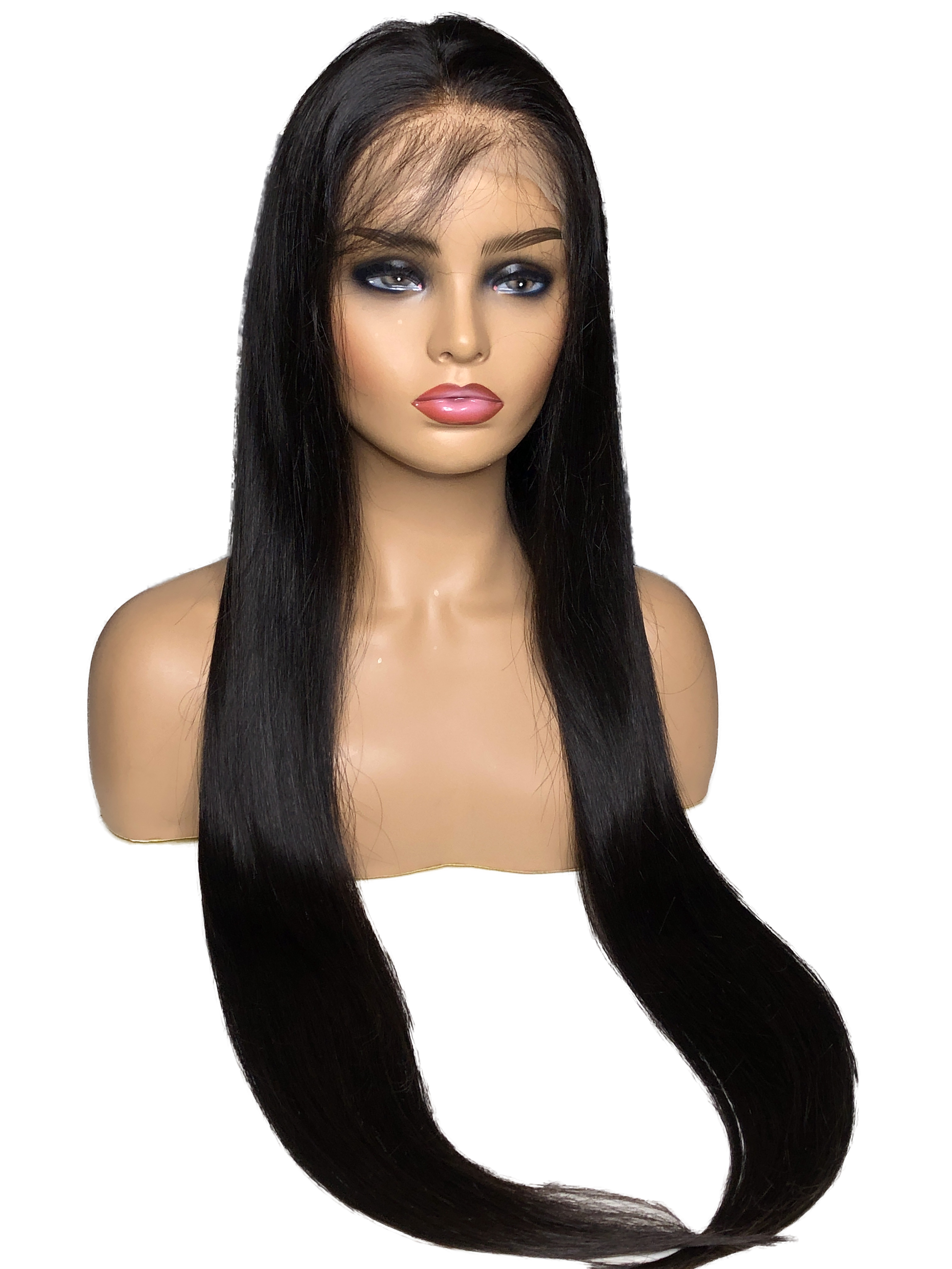 Natural Swiss Lace Front Women's Wig With 180 Density