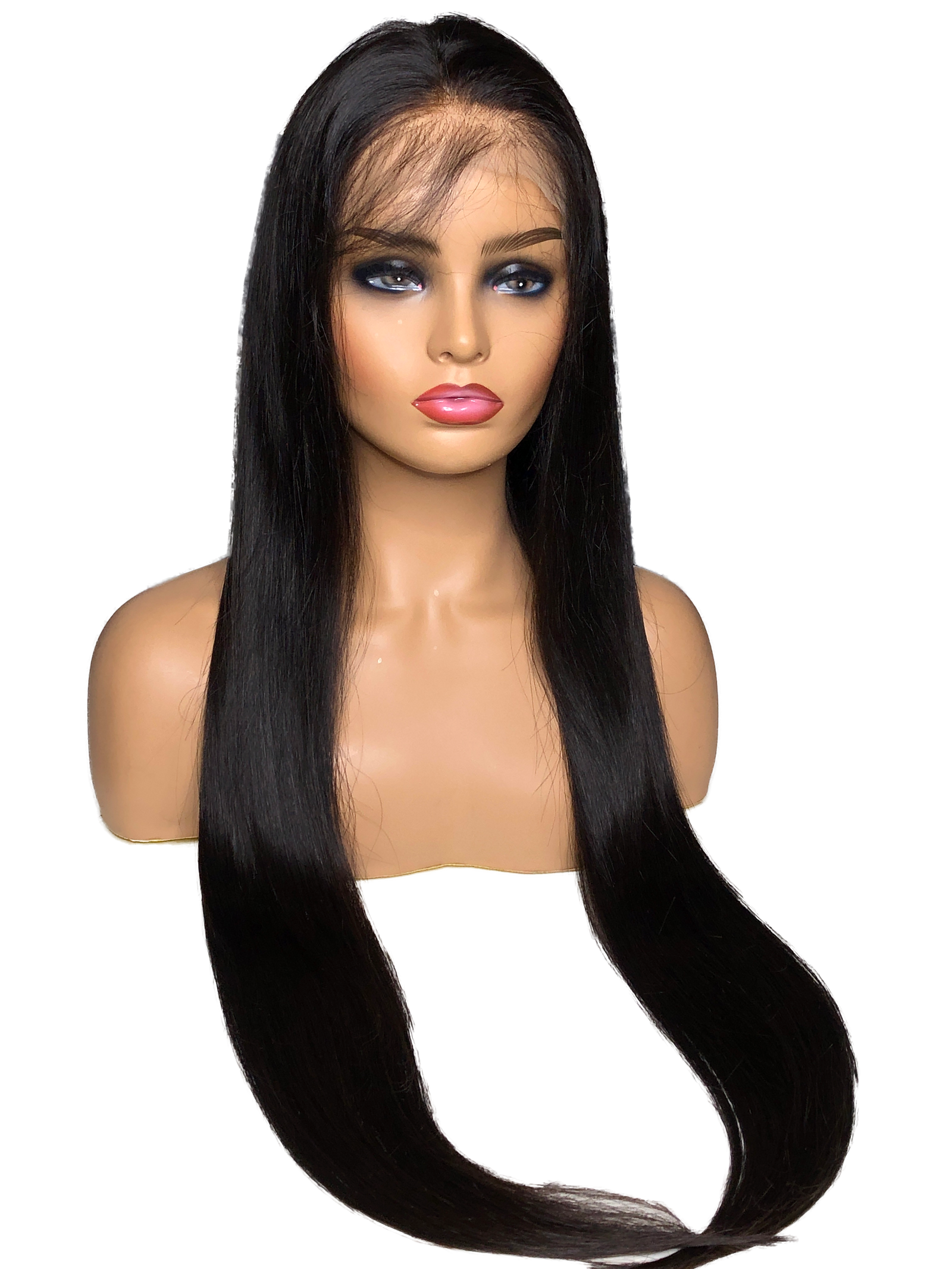 Natural Swiss Lace Front Women's Wig With 180 Density