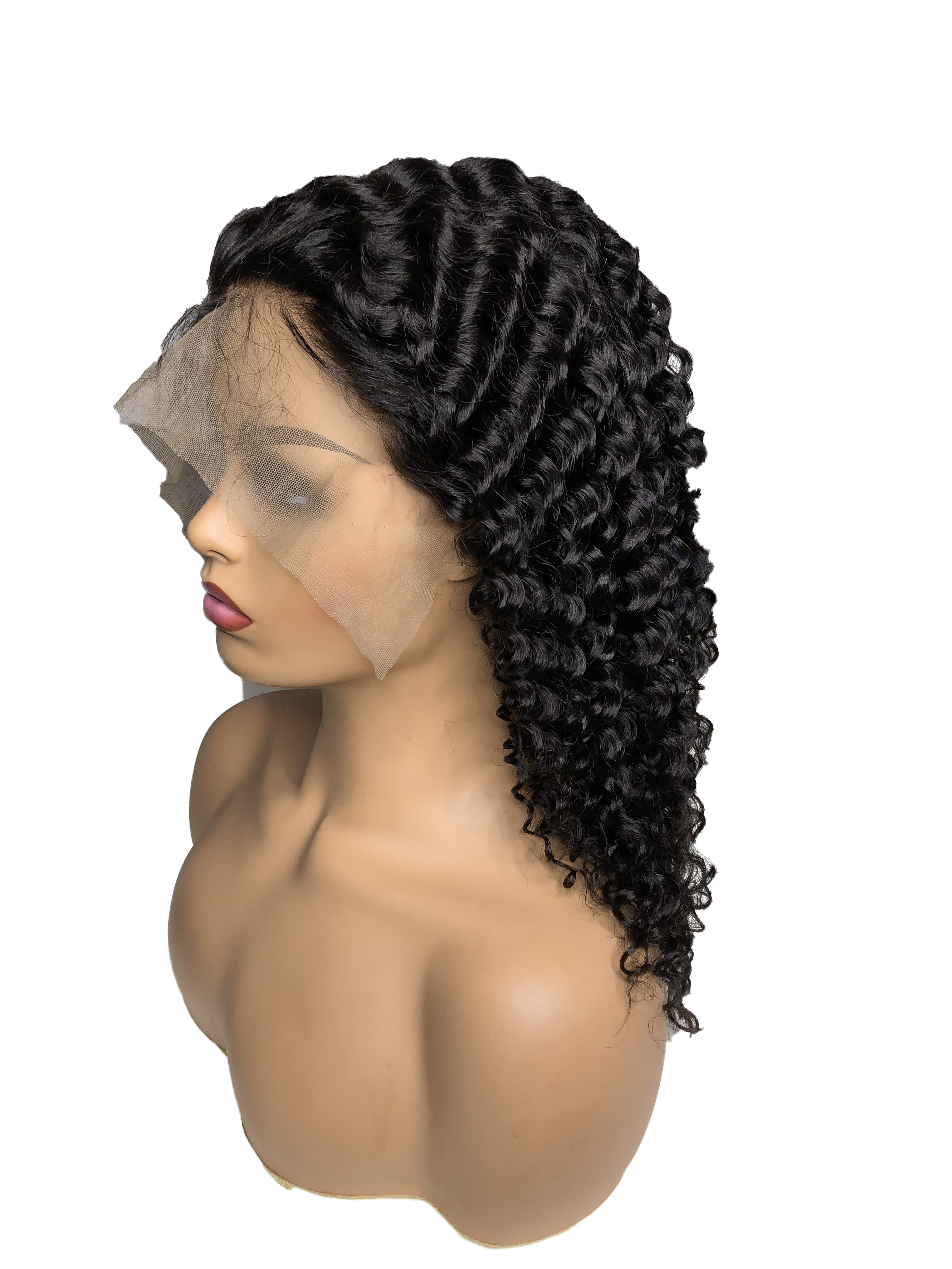 Lace Front Jerry Curly Swiss Lace Women's Wig