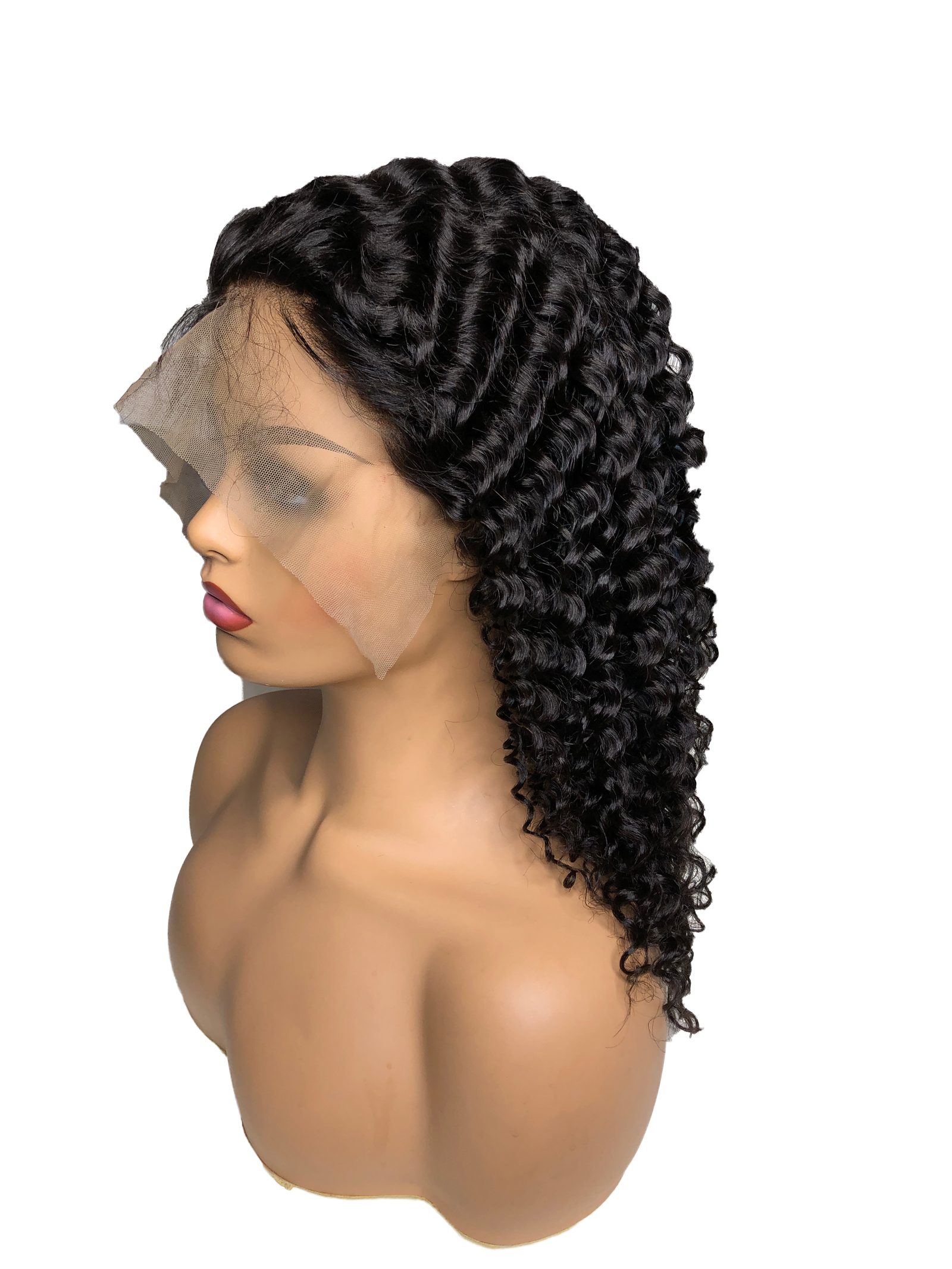 Lace Front Jerry Curly Swiss Lace Women's Wig