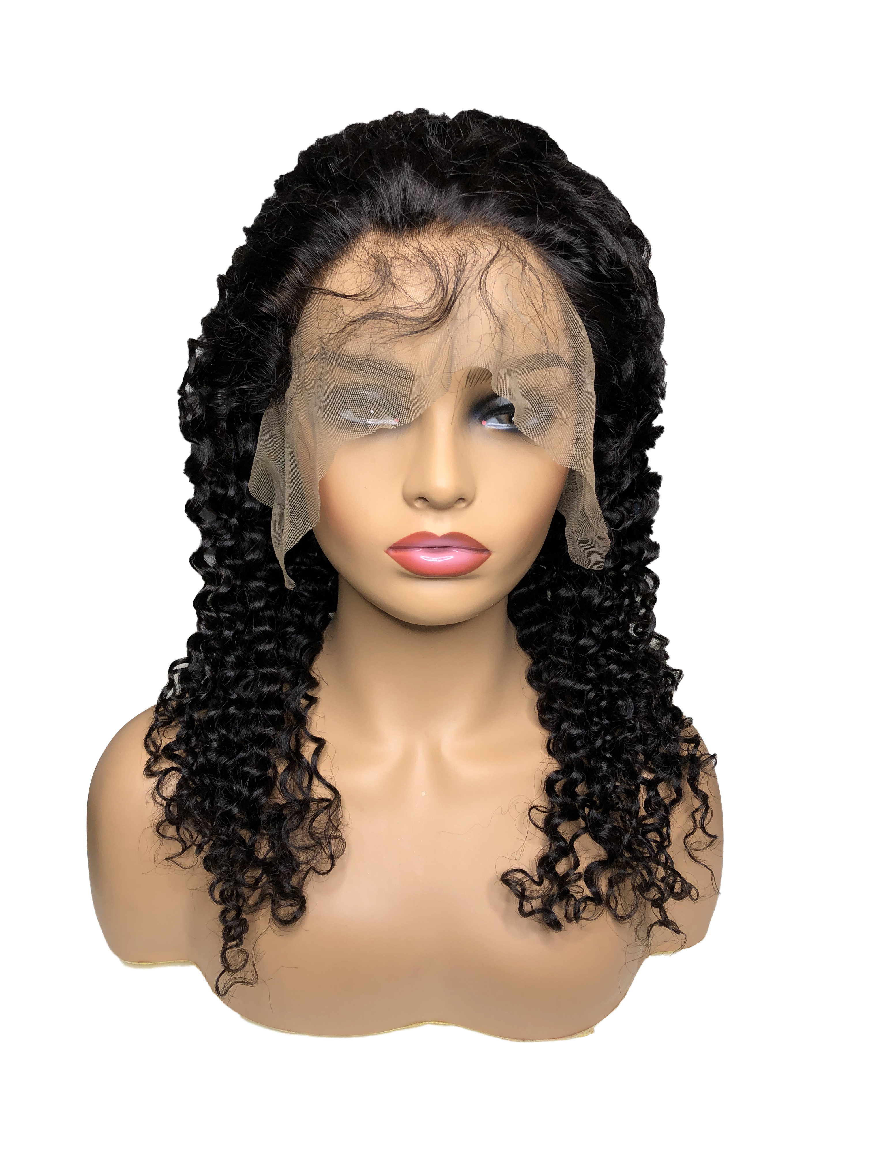 Lace Front Jerry Curly Swiss Lace Women's Wig