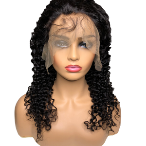 Lace Front Jerry Curly Swiss Lace Women's Wig