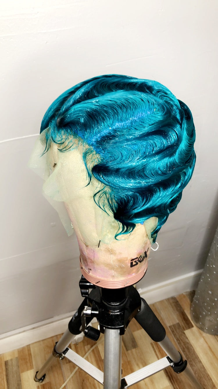 Brazilian Trina Vintage Style Custom Lace Front  Wig