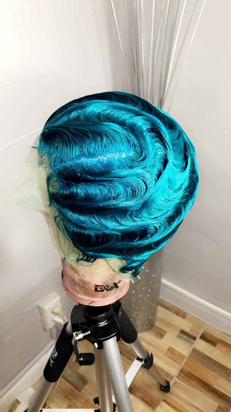 Brazilian Trina Vintage Style Custom Lace Front  Wig
