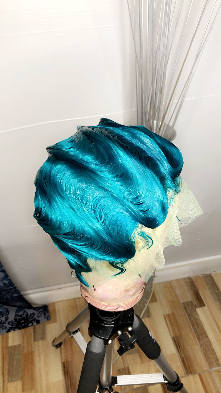 Brazilian Trina Vintage Style Custom Lace Front  Wig