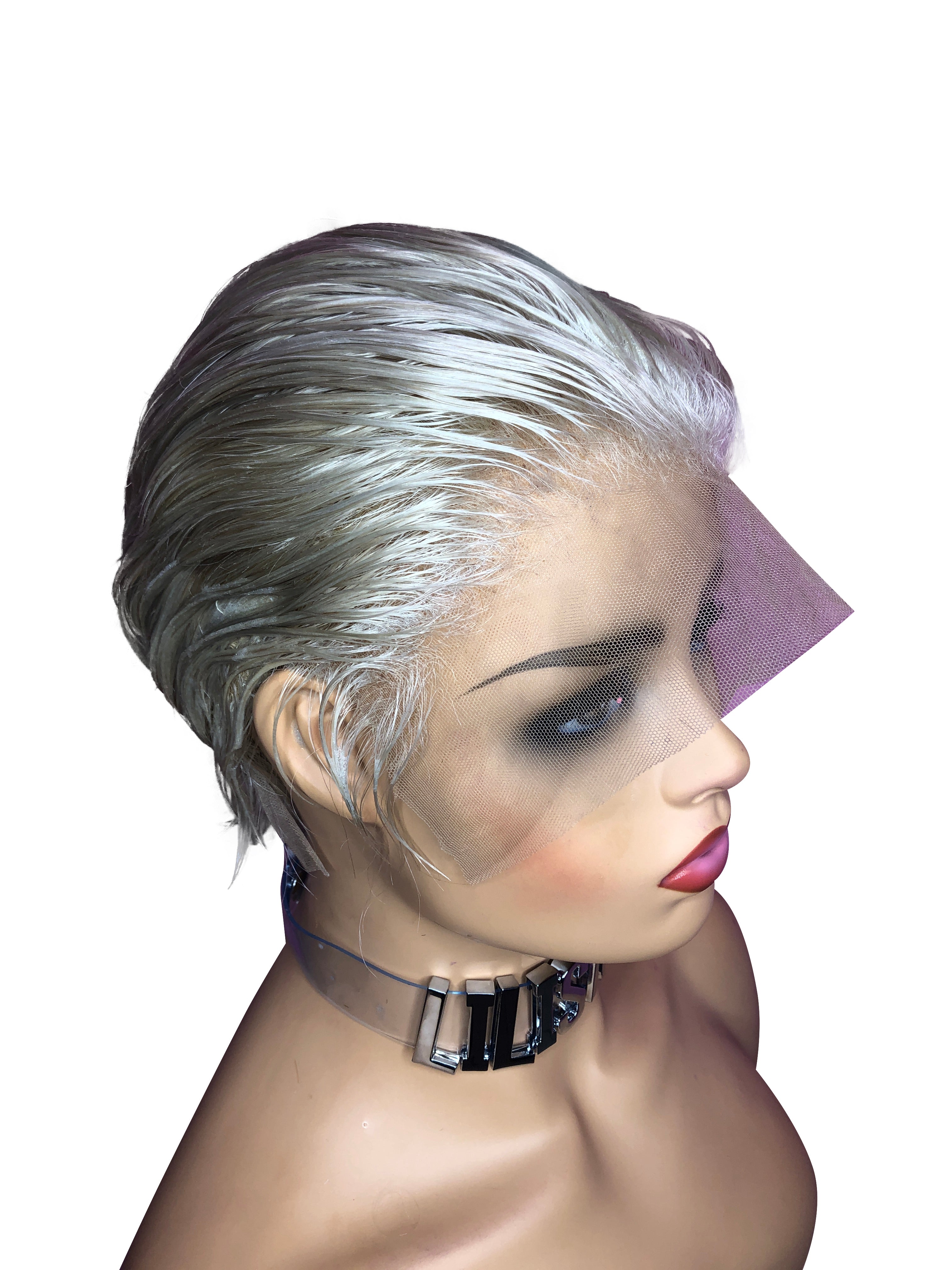 Custom Made Lace Front Finger Wave Women's Wig