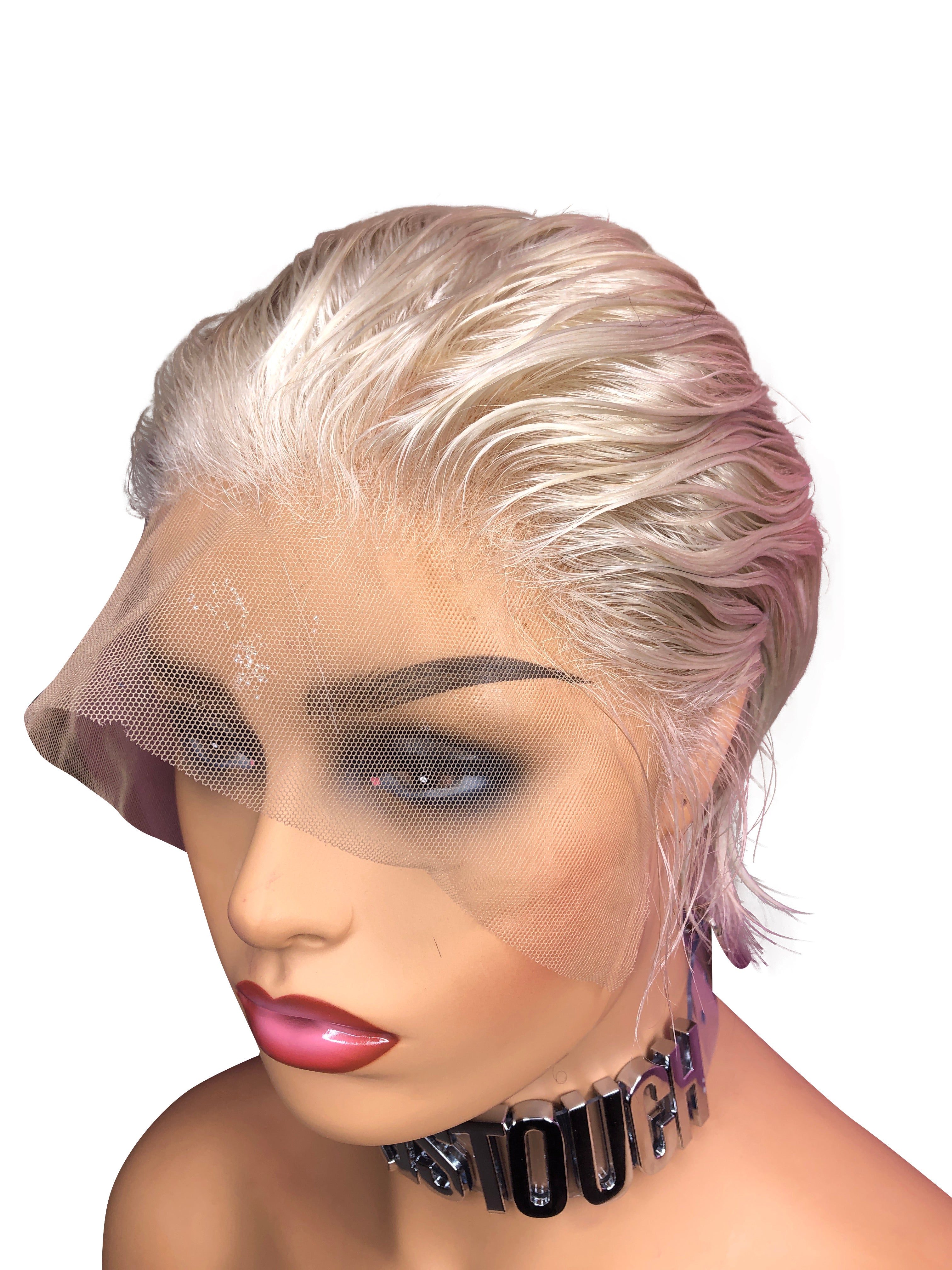 Custom Made Lace Front Finger Wave Women's Wig