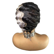 The Black Icy Finger Wave Unit Women's Wigs