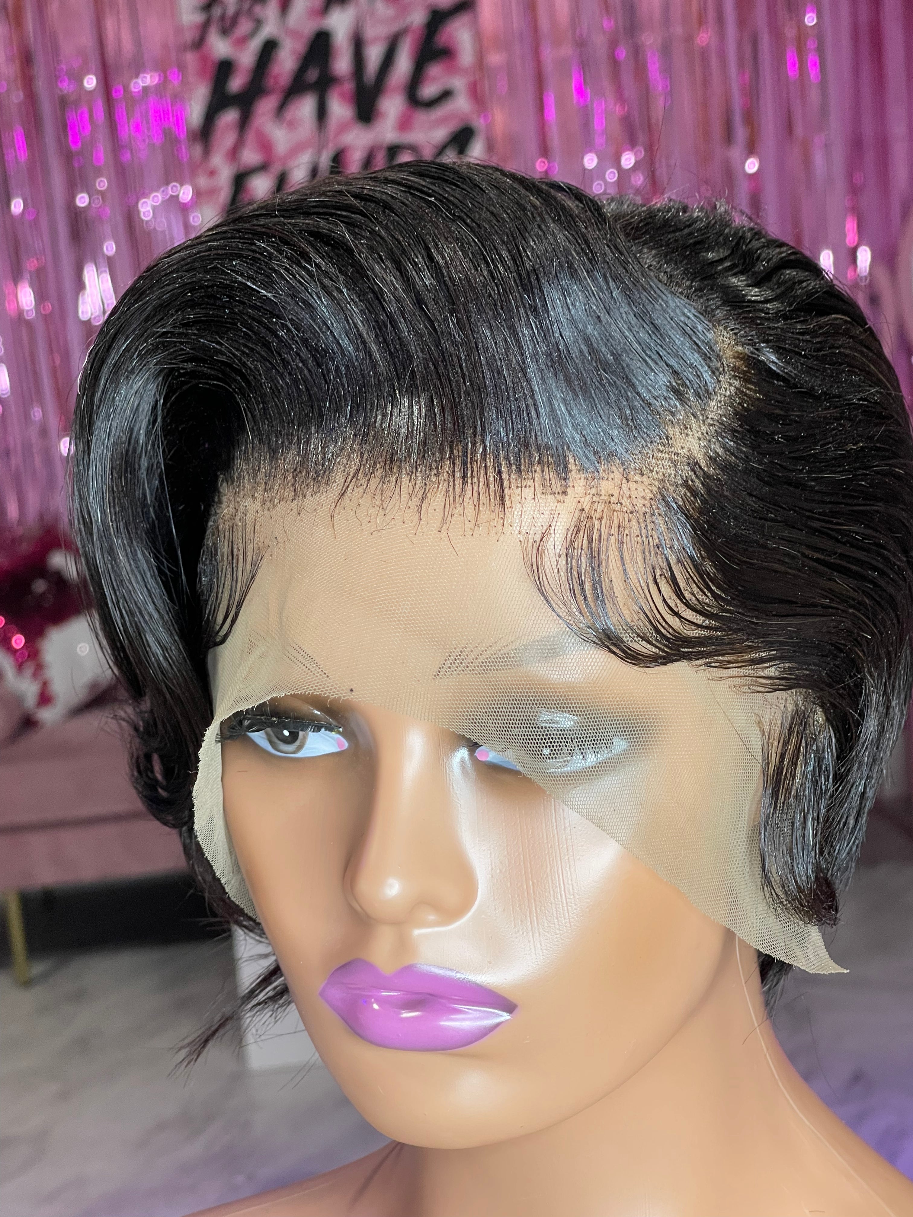 Ms Gorge Bleach Knotted Preplucked Cut And Styled Custom Lace Front Machine Made