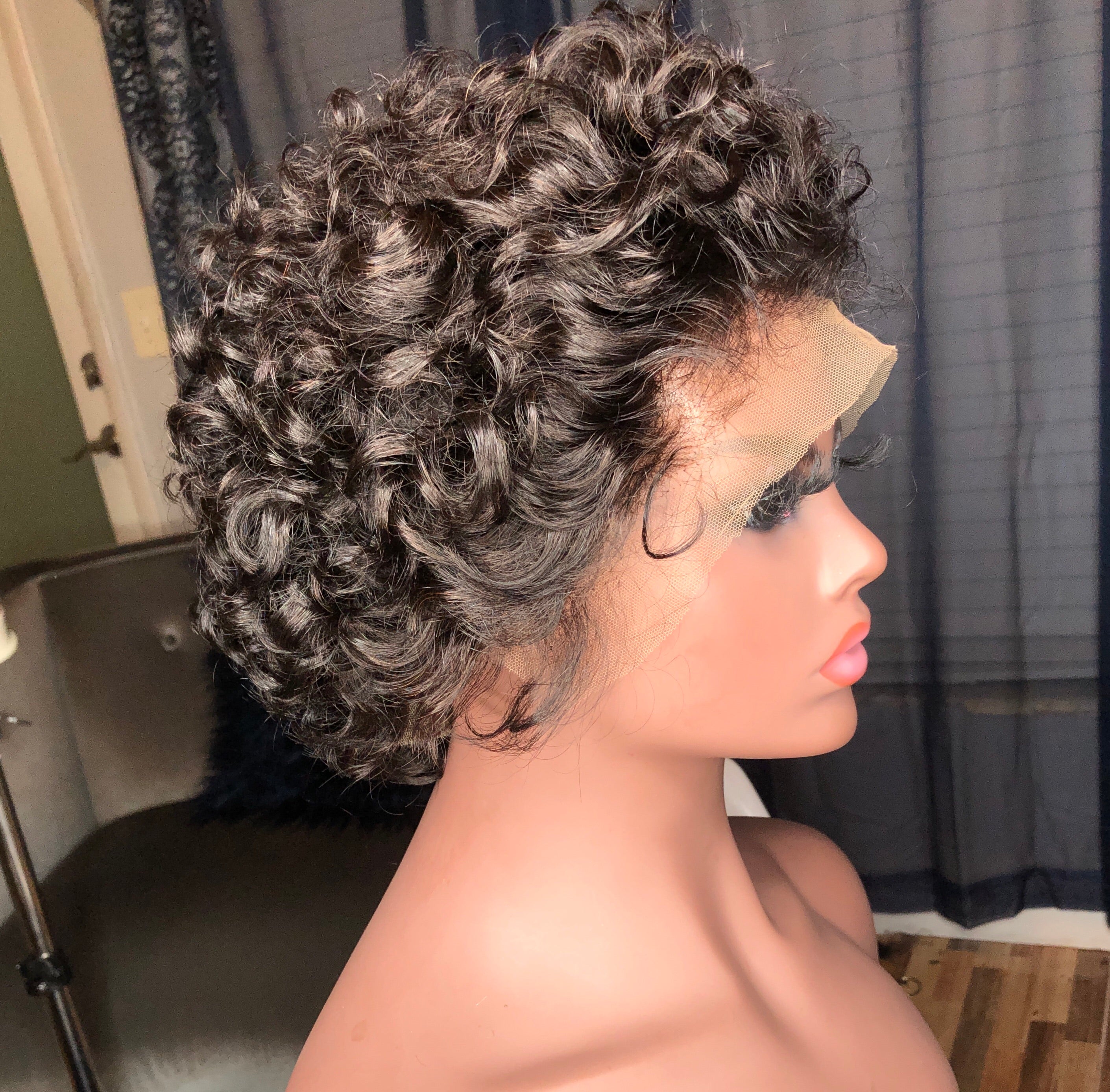 Natural Nia Custom Made Short Style Women's Wig-Curly Cut-Collection