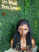 Full Lace Swiss Lace Unit Women's Wig With Beads