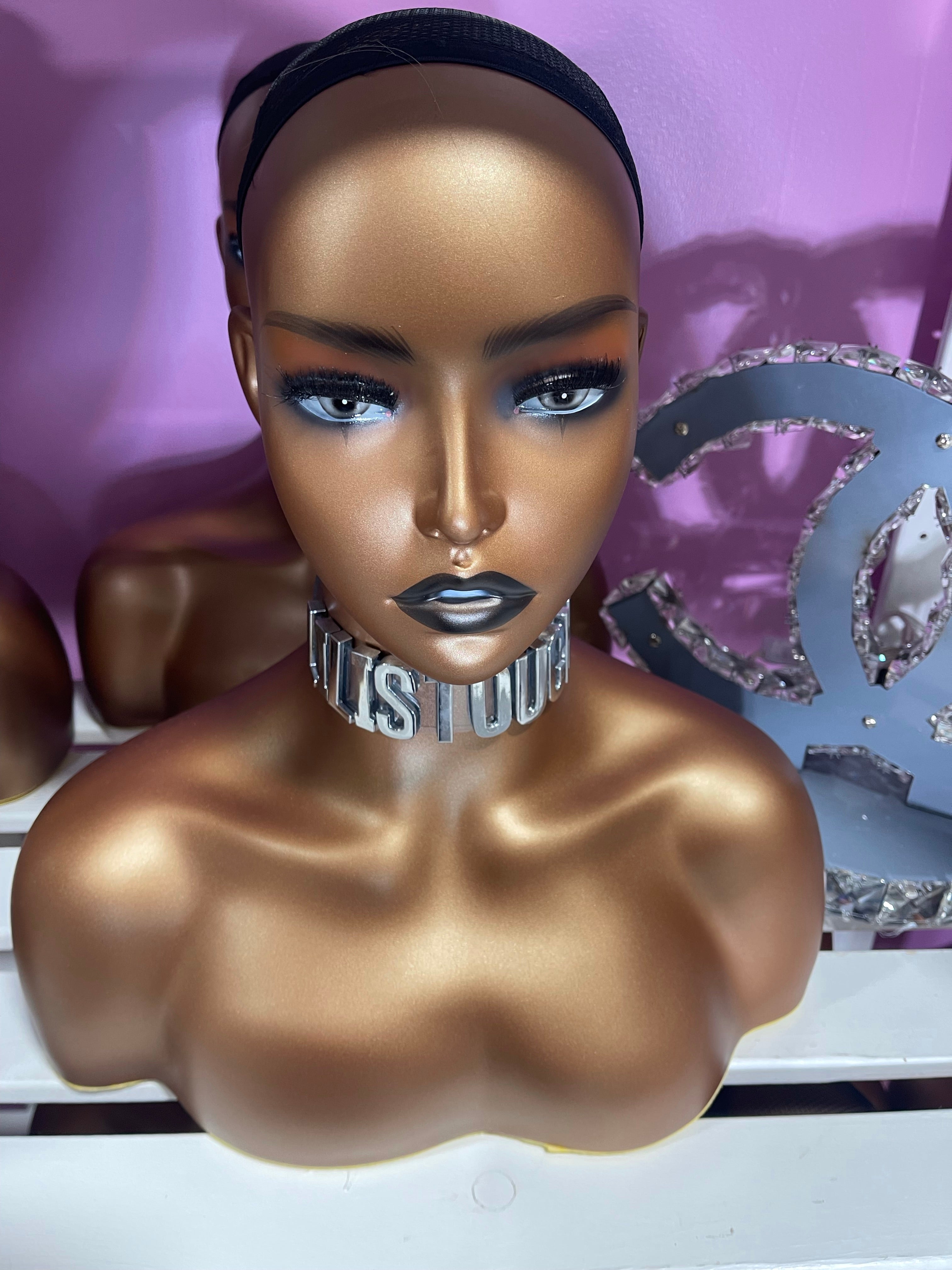 Top Quality PVC Silicone Mannequin Women's Wigs Head