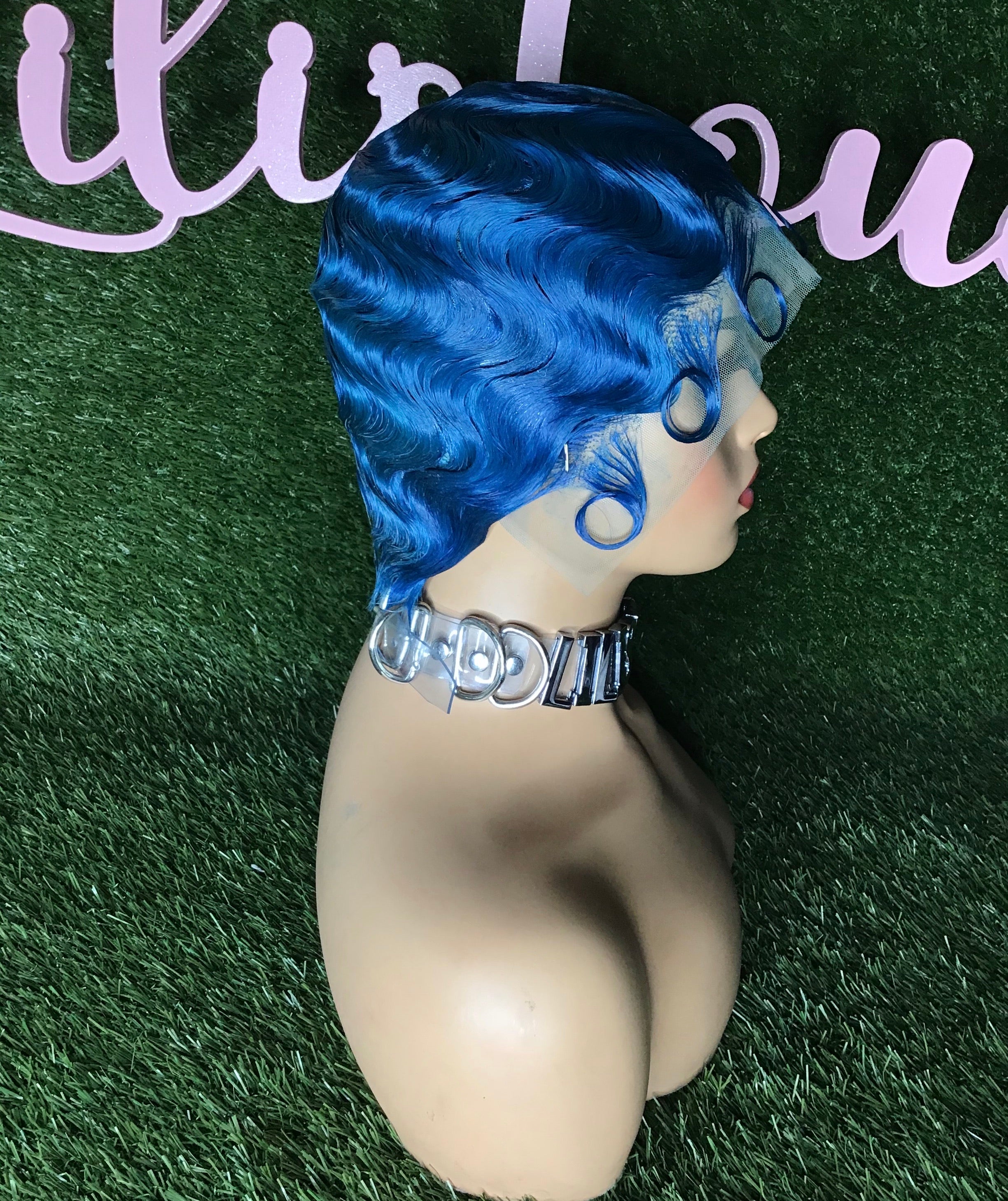 Brazilian Spit Finger Wave Wig  Lace Front