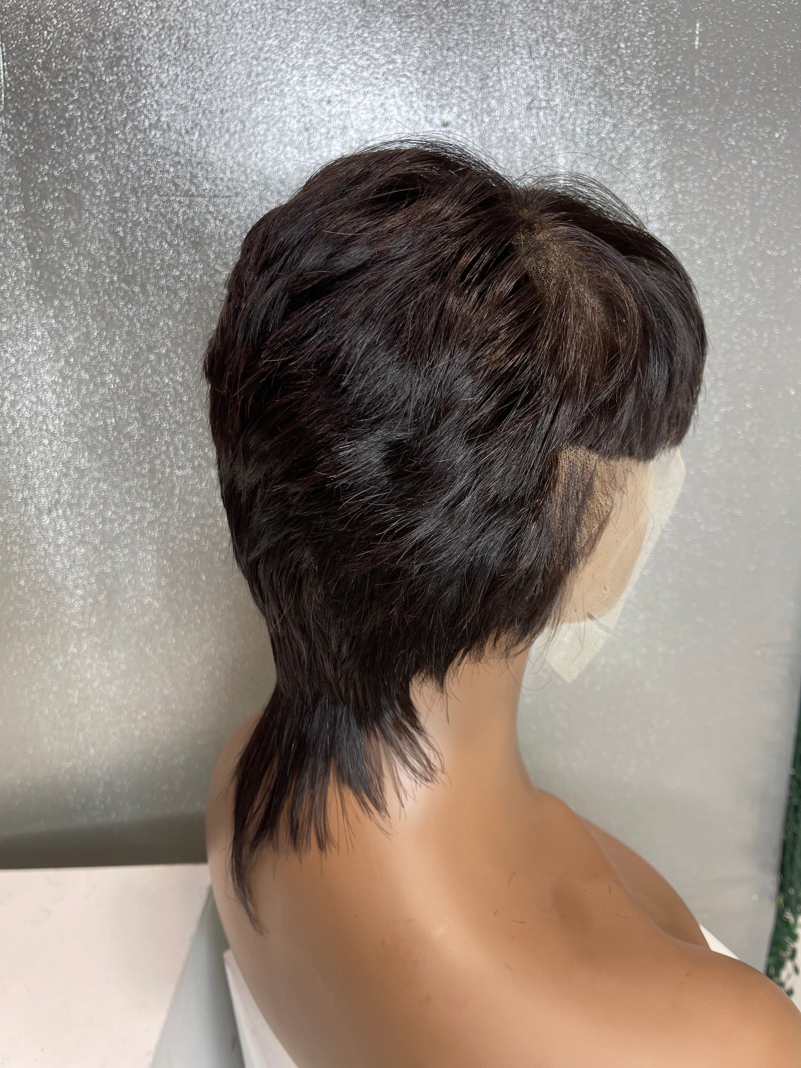 Boy-cut Mushroom Lace-front Custom Wig