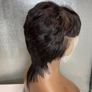 Boy-cut Mushroom Lace-front Custom Wig