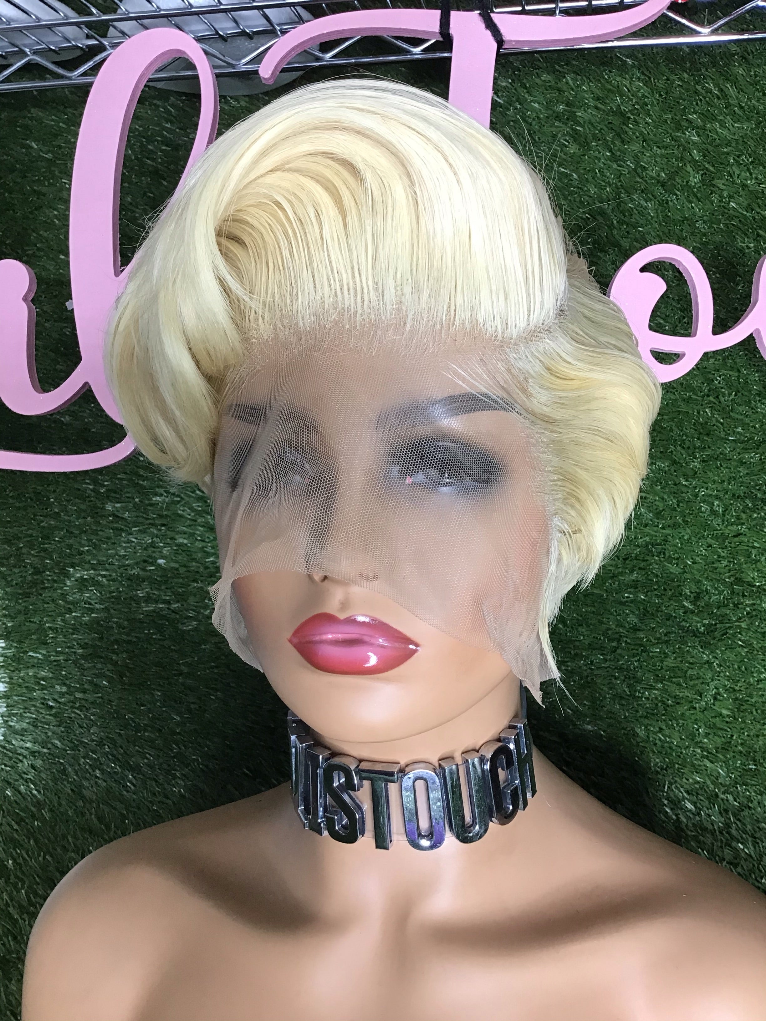 Swiss Lace Front Women's Wig Sexy Lady Short Style