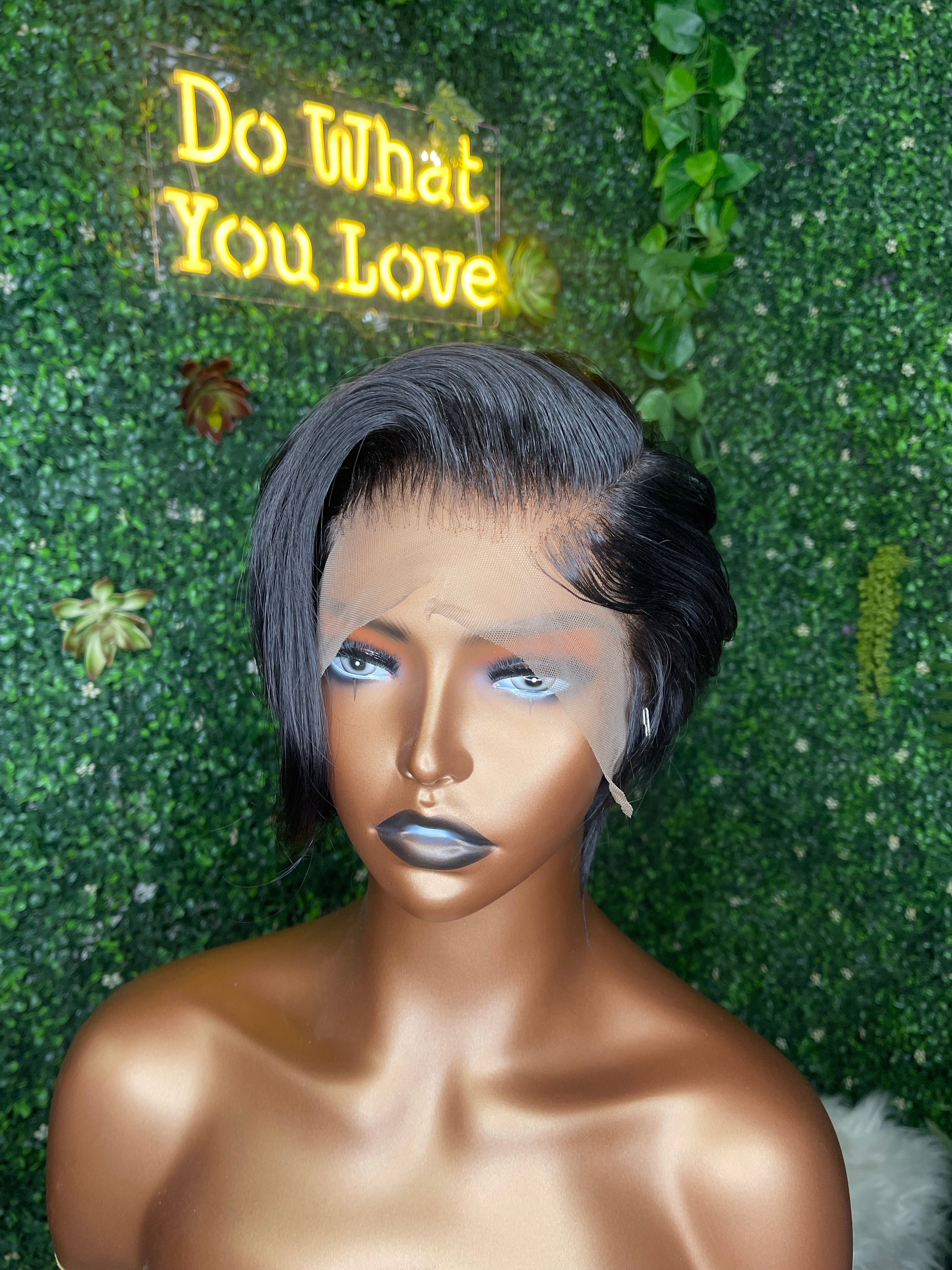 Ms Gorge Bleach Knotted Preplucked Cut And Styled Custom Lace Front Machine Made