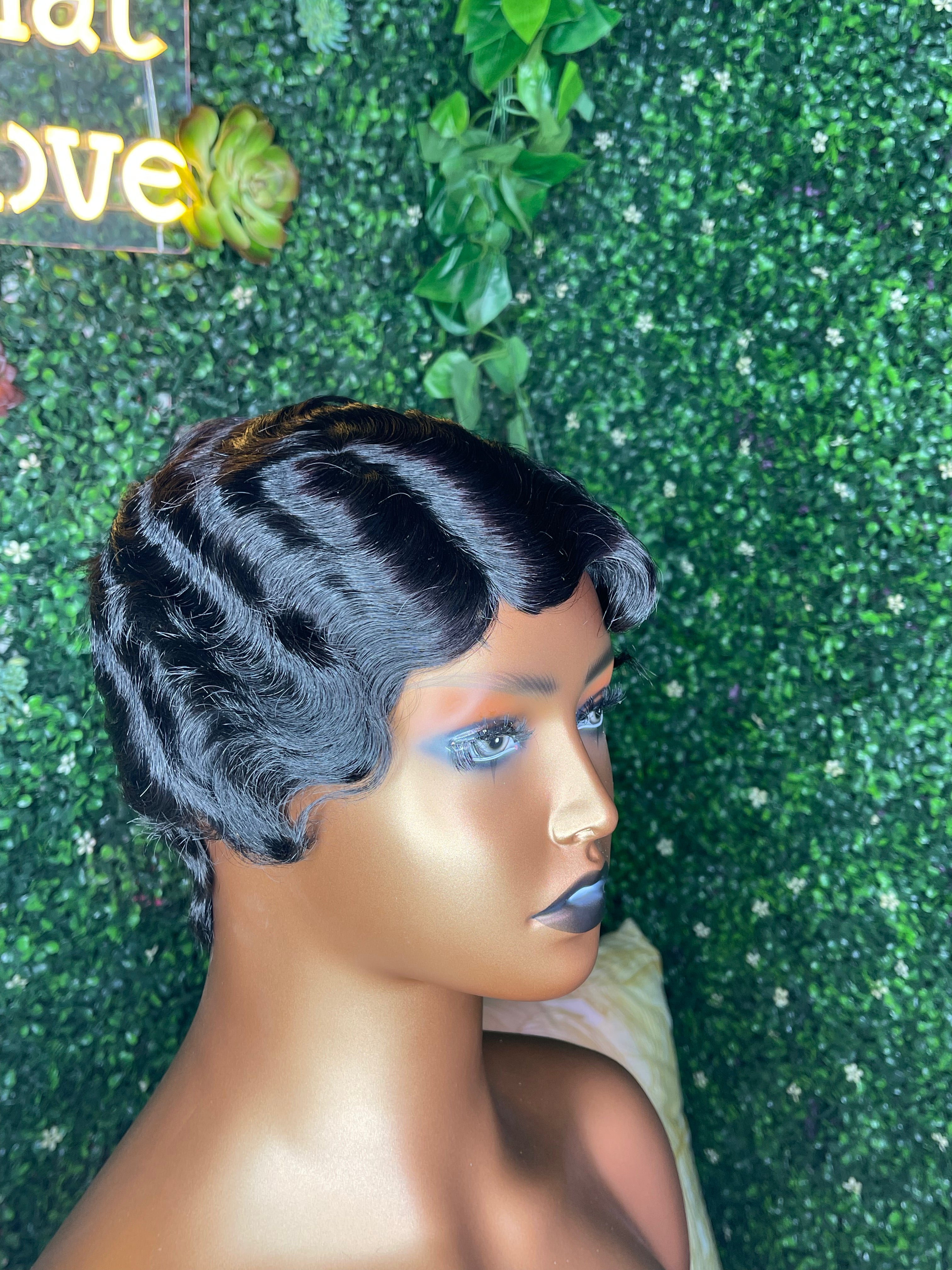 Machine Made Jas Unit No Lace Wigs