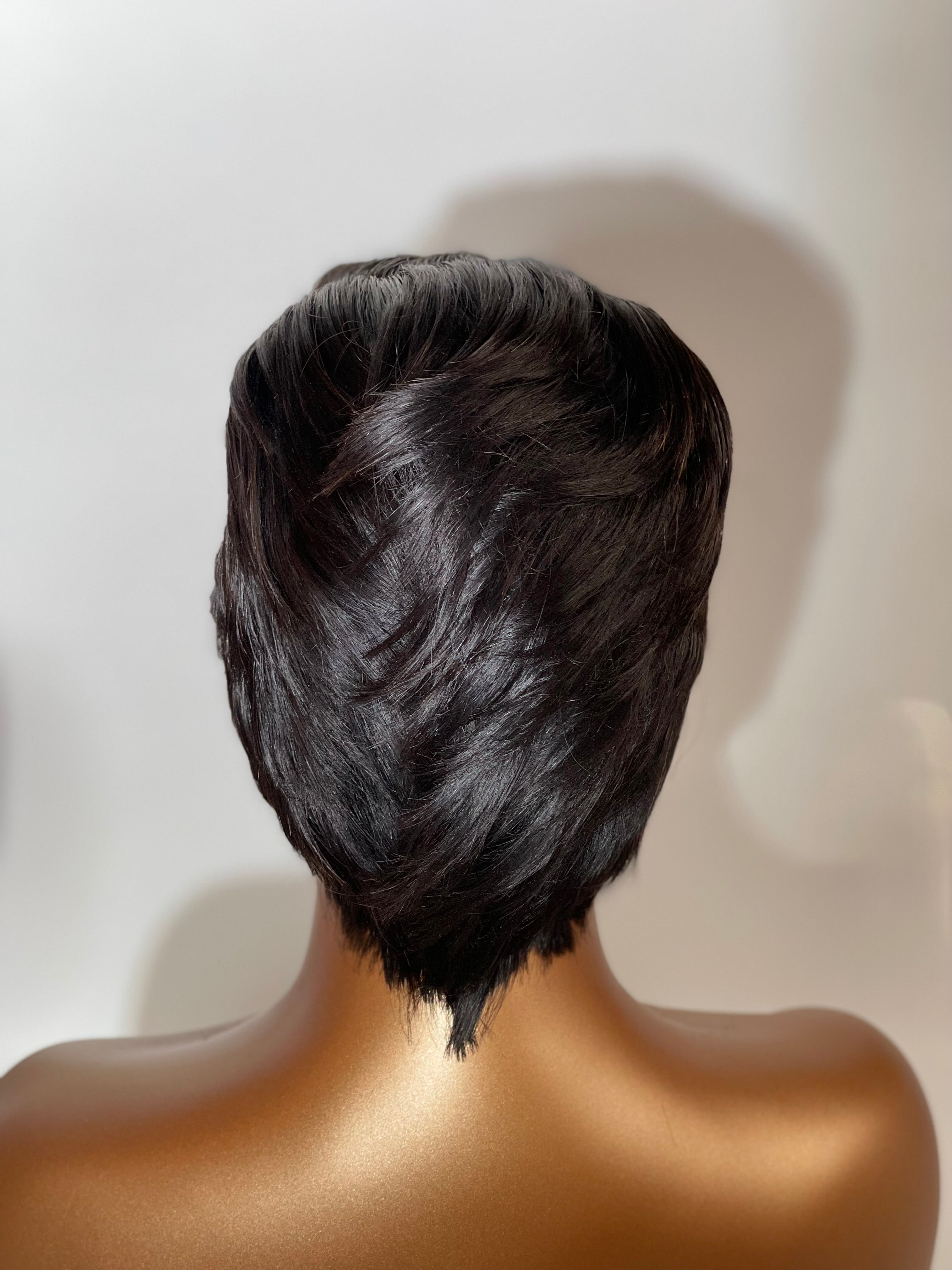 Mullet Hair Style Natural Color 22”