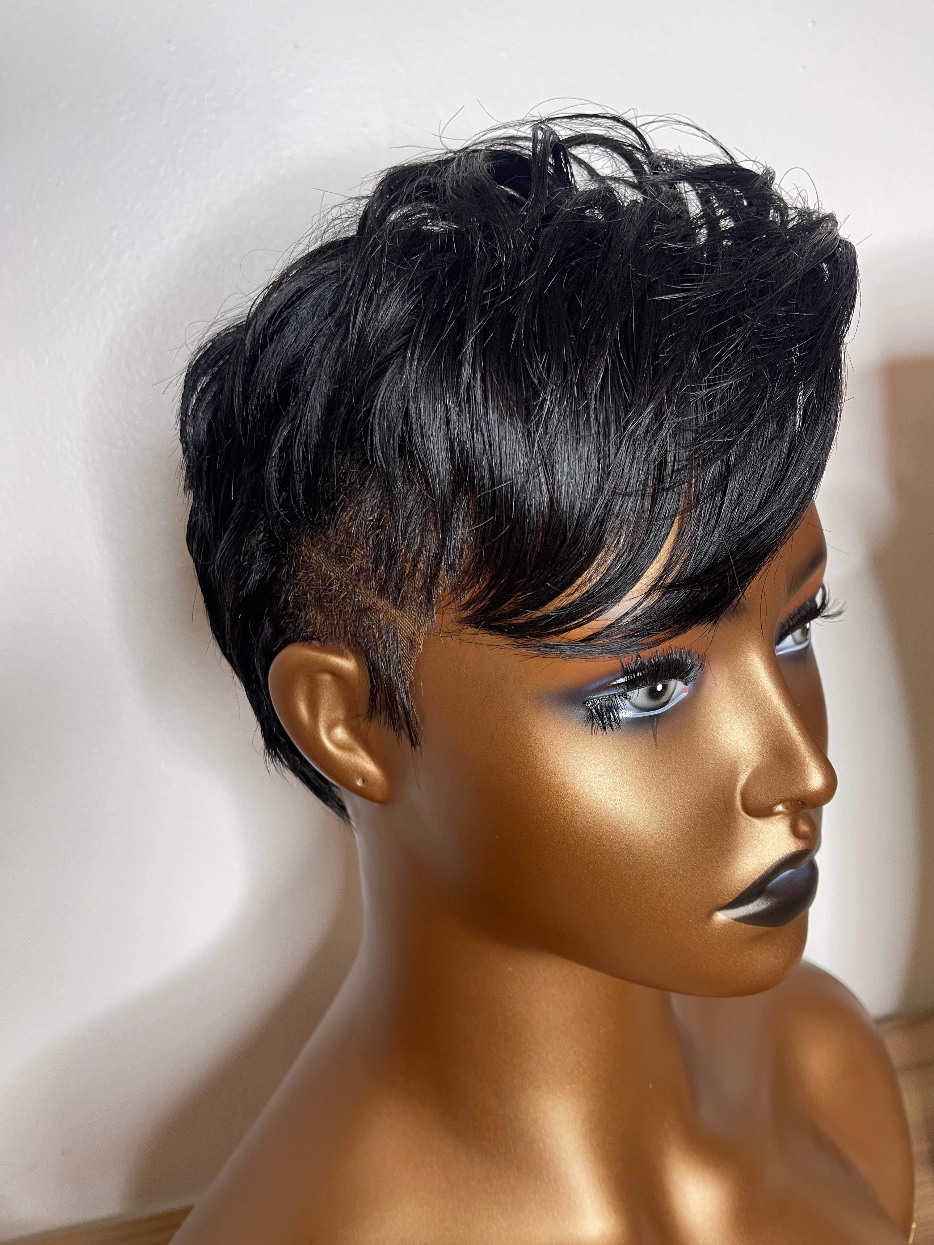 Lace frontal sales pixie cut wig