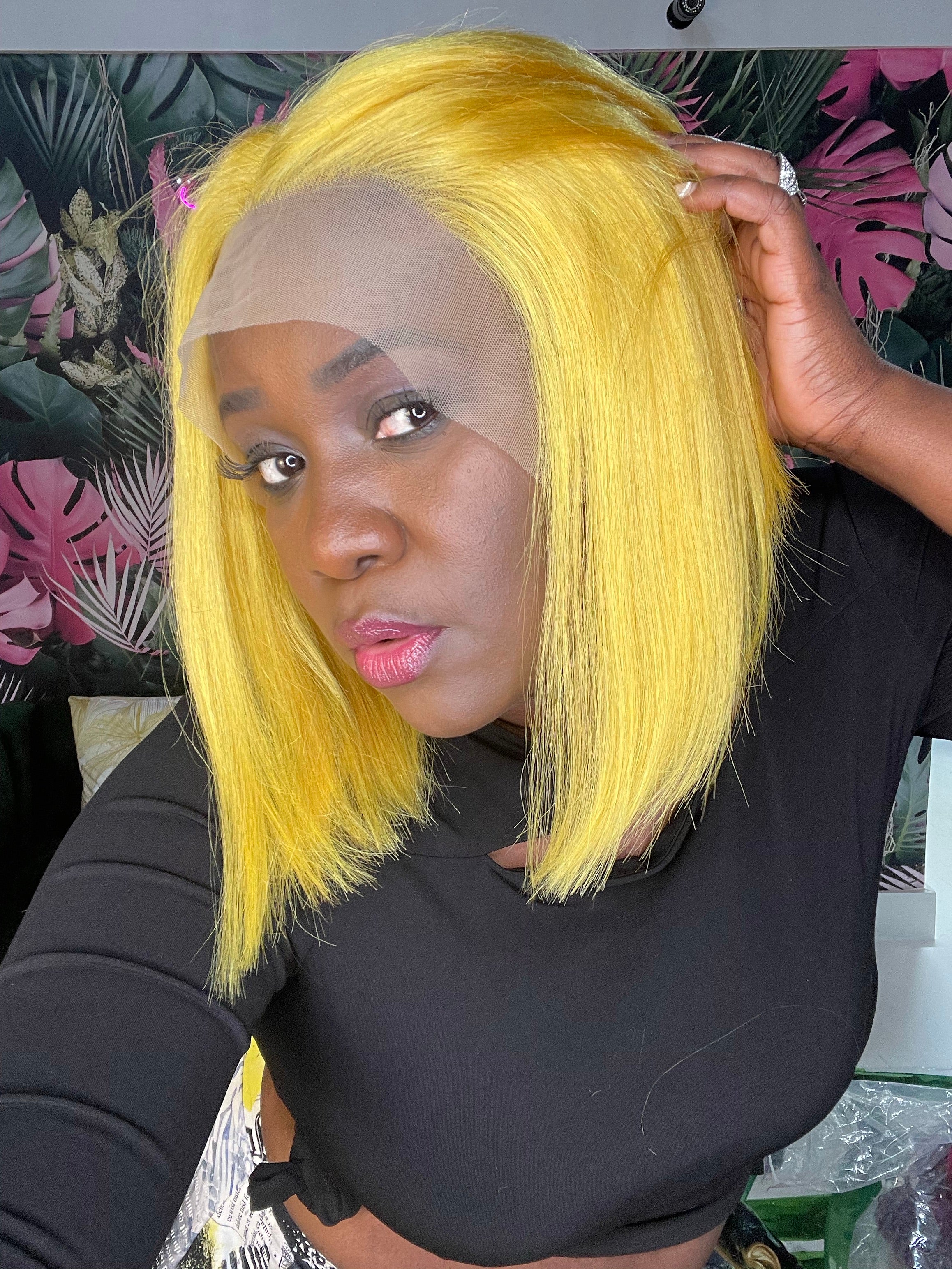 100% Human Hair Lace Front Bob